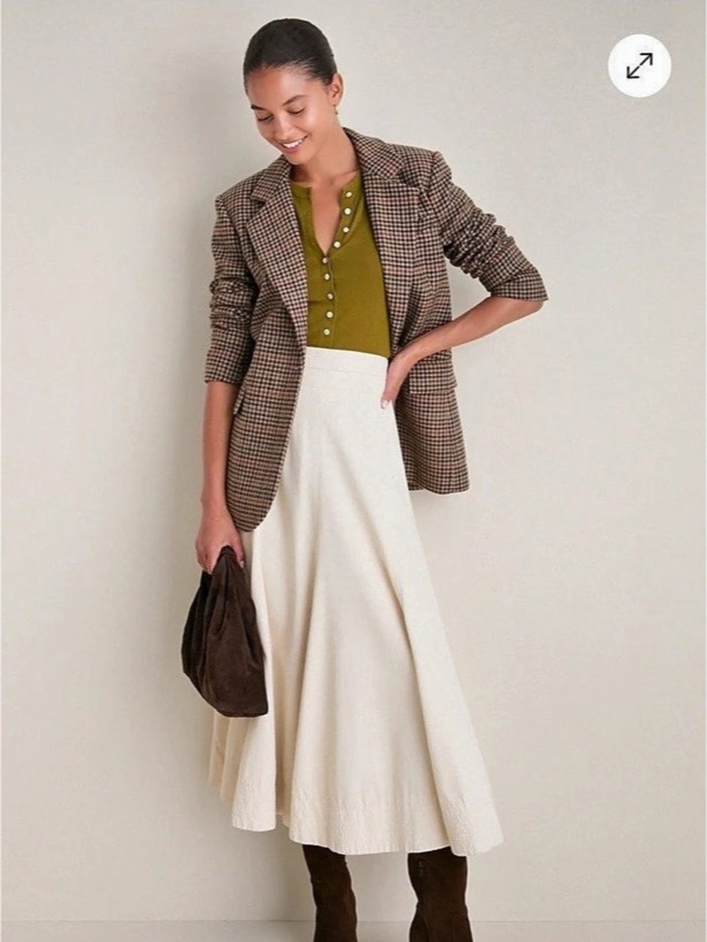 Tuckernuck Stone Brynn Skirt Cream Maxi